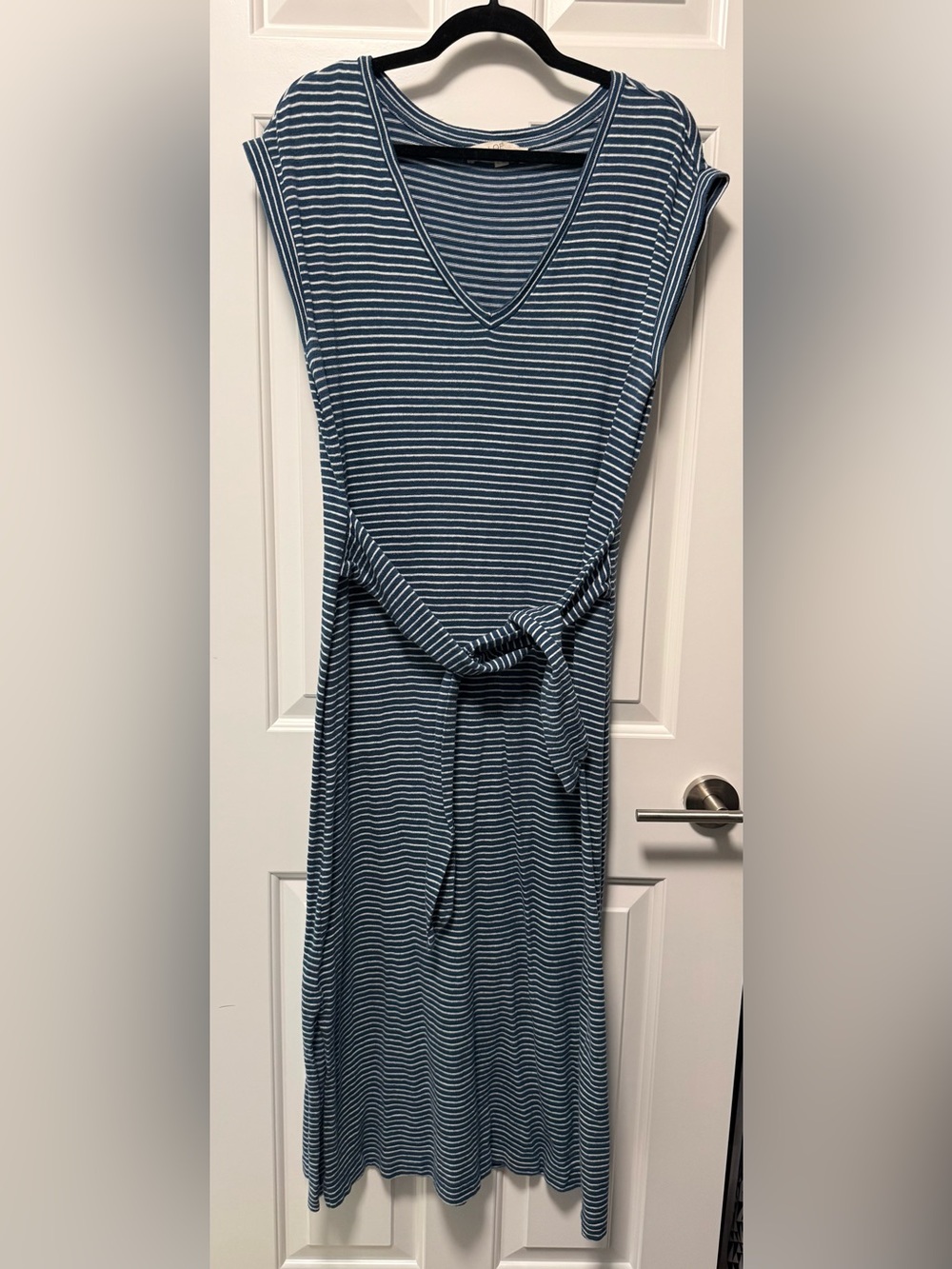 Loft Stripe Midi Dress